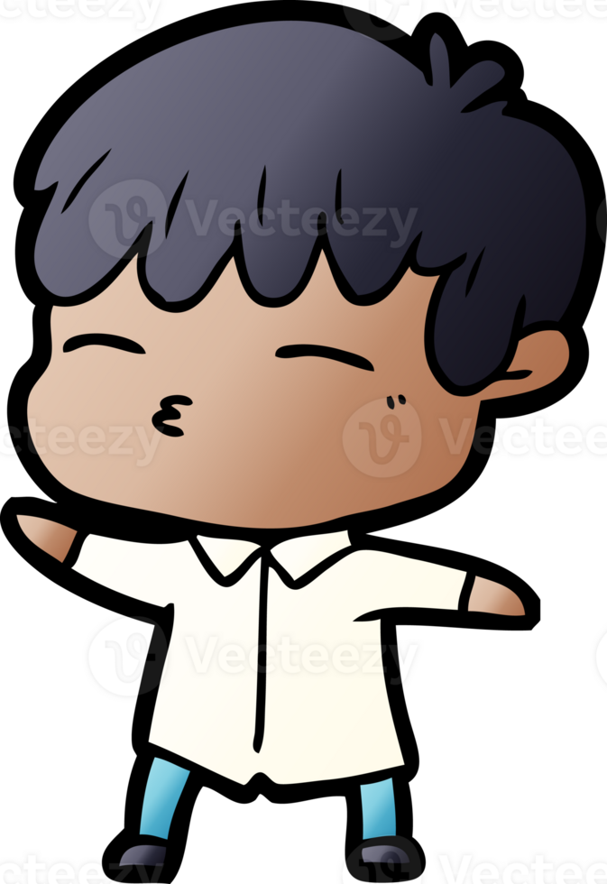cartoon curious boy png
