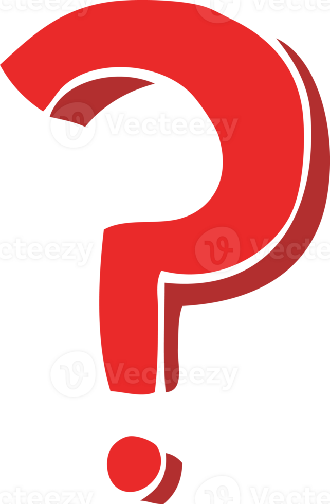 cartoon doodle question mark png