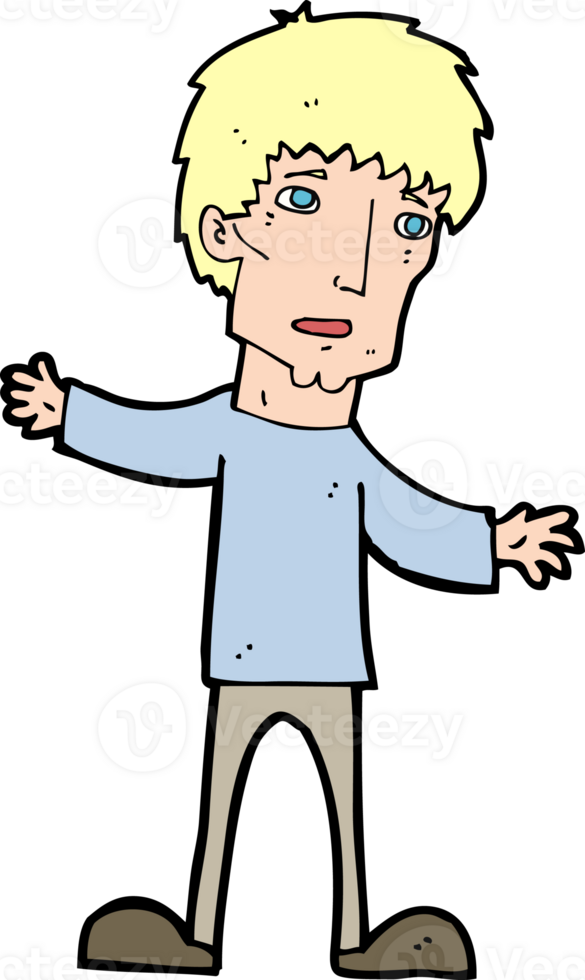 cartoon worried man png
