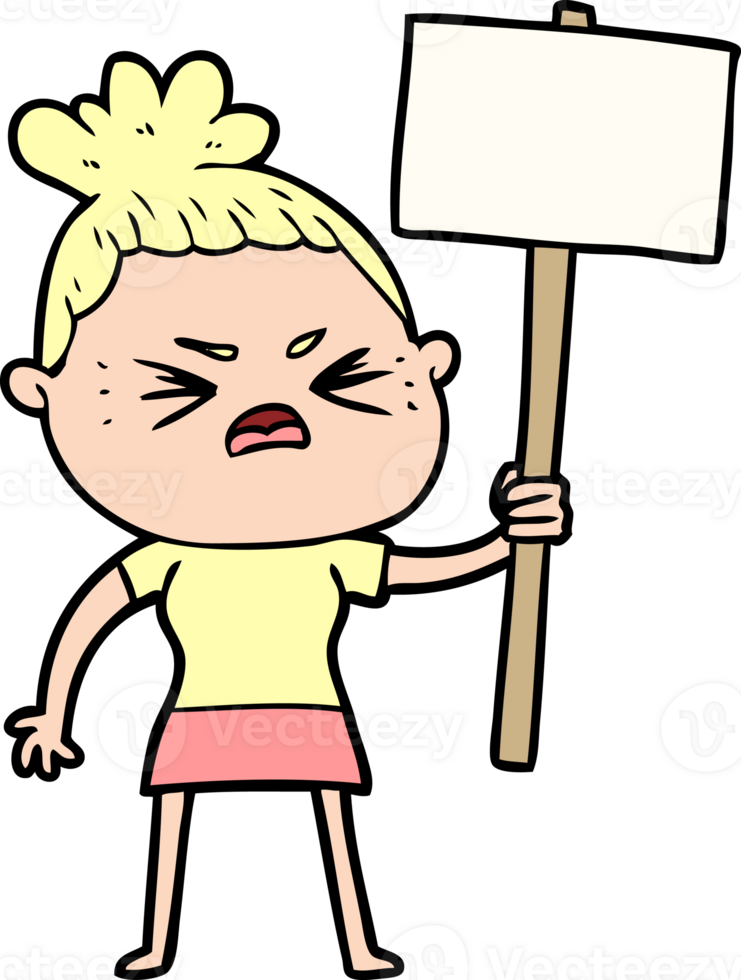 cartoon angry woman png