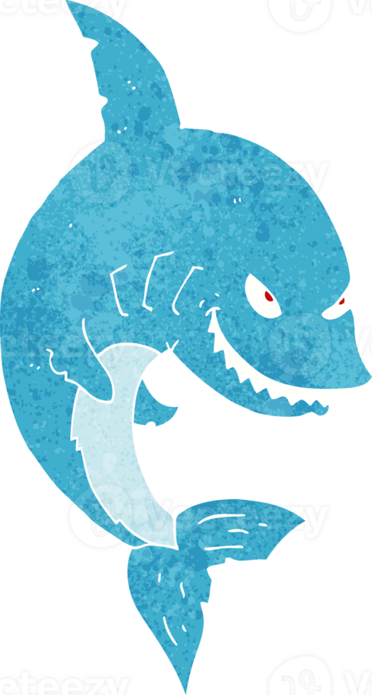 divertente cartone animato squalo png