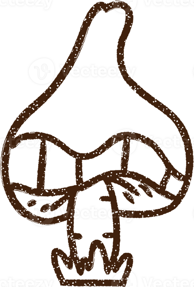Mushroom Charcoal Drawing png