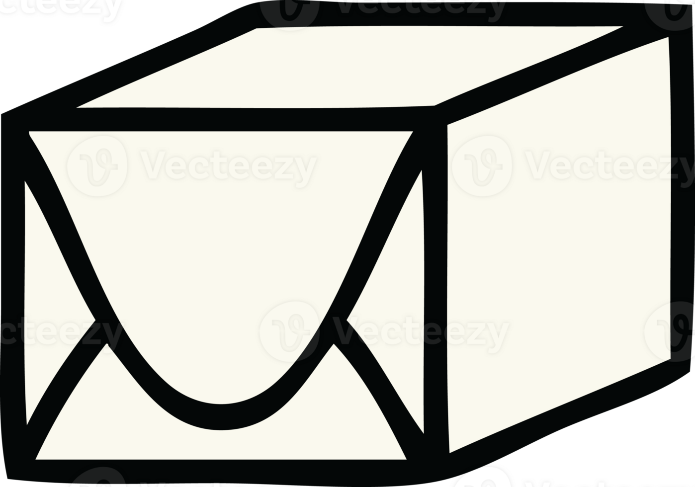 cute cartoon of a paper parcel png