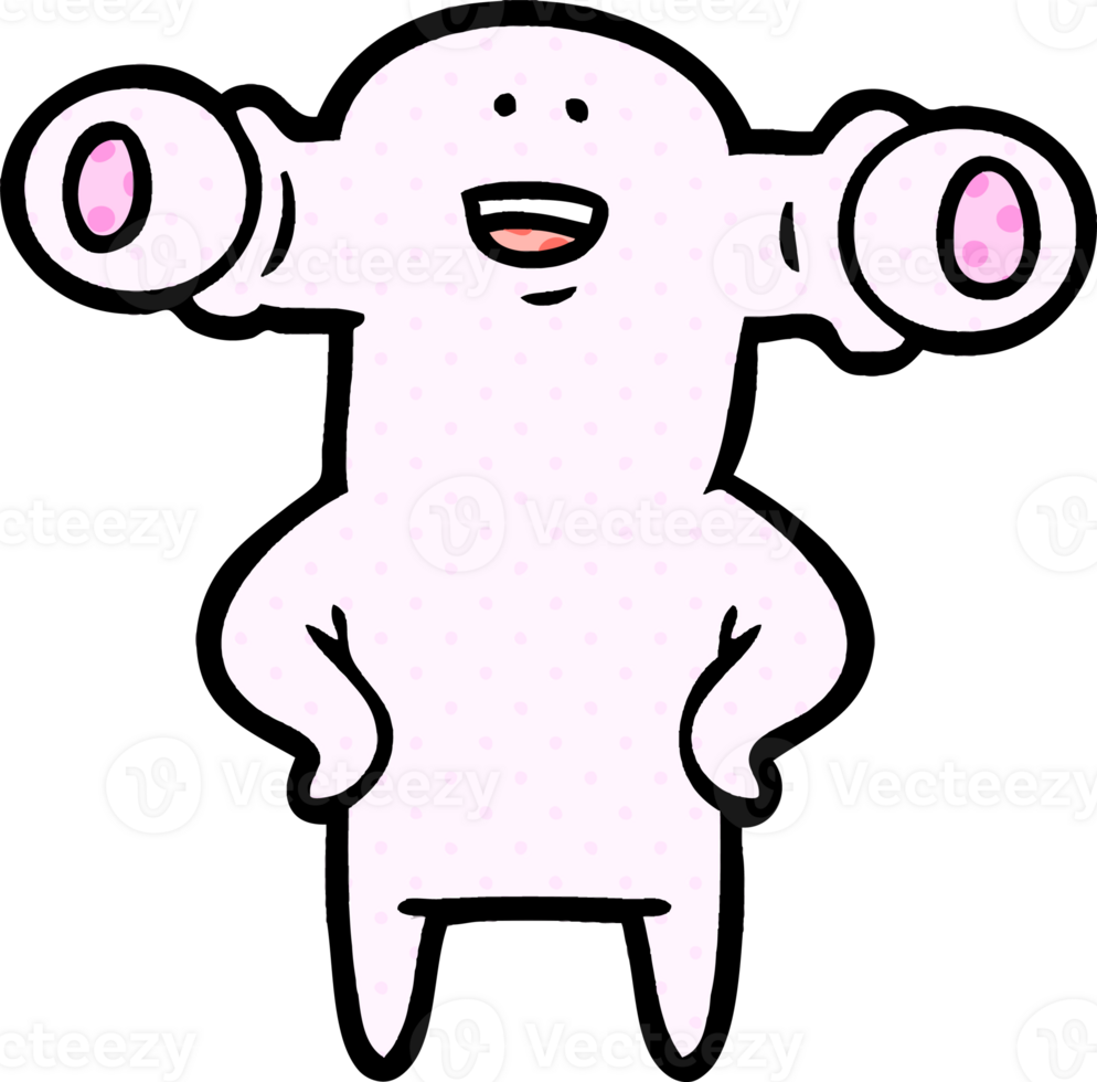 friendly cartoon alien png