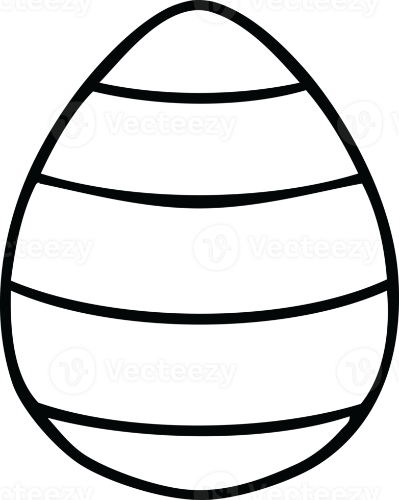 line drawing quirky cartoon easter egg png