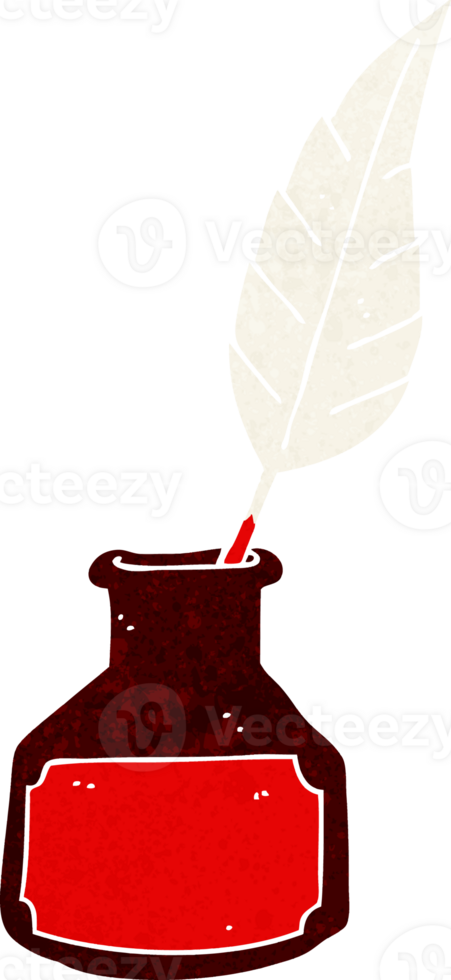 cartoon ink bottle png