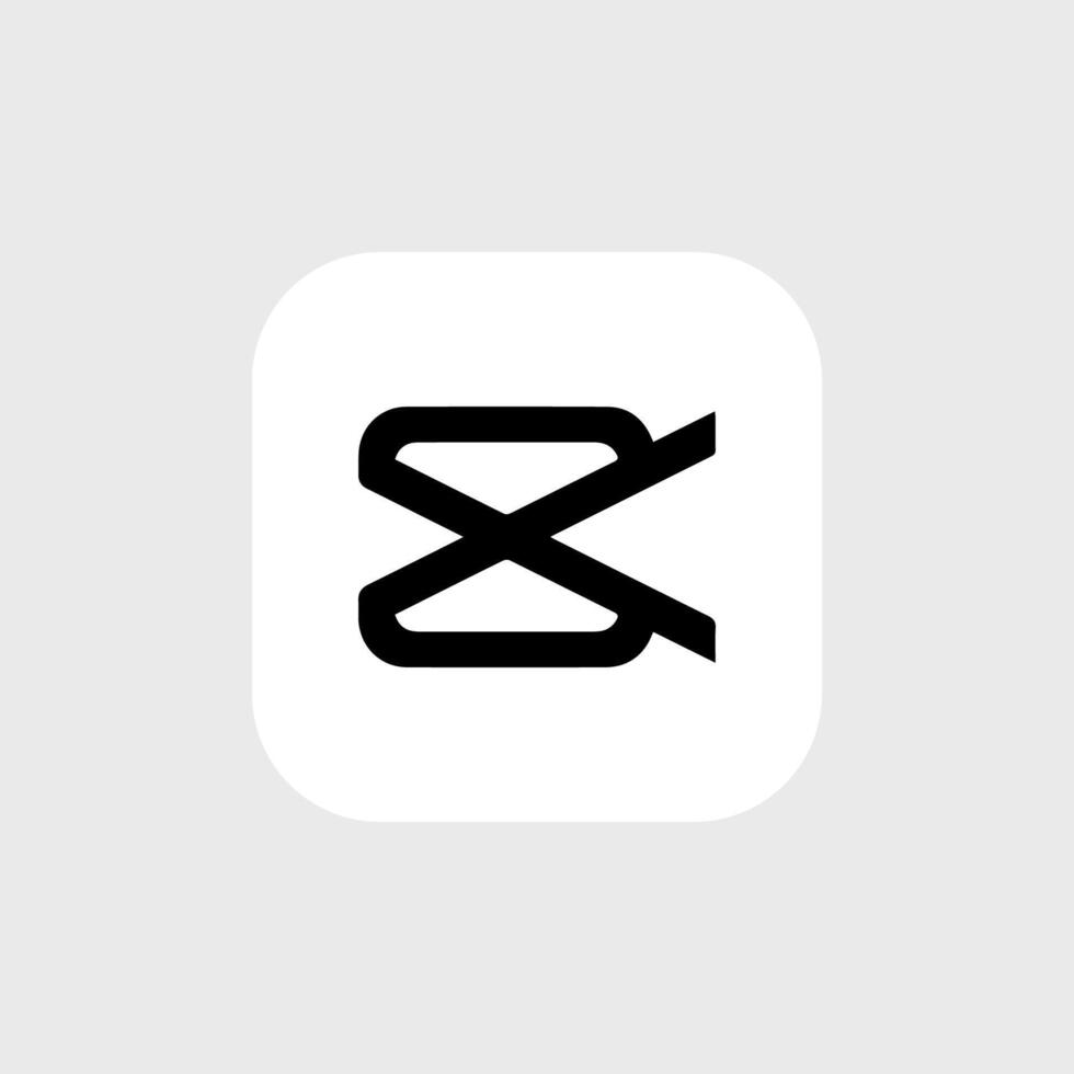 CapCut Software Editor icon vector