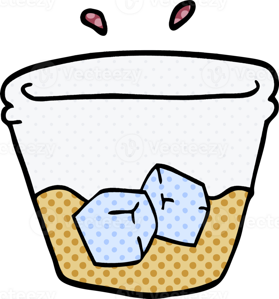 cartoon doodle drink in glass tumbler png