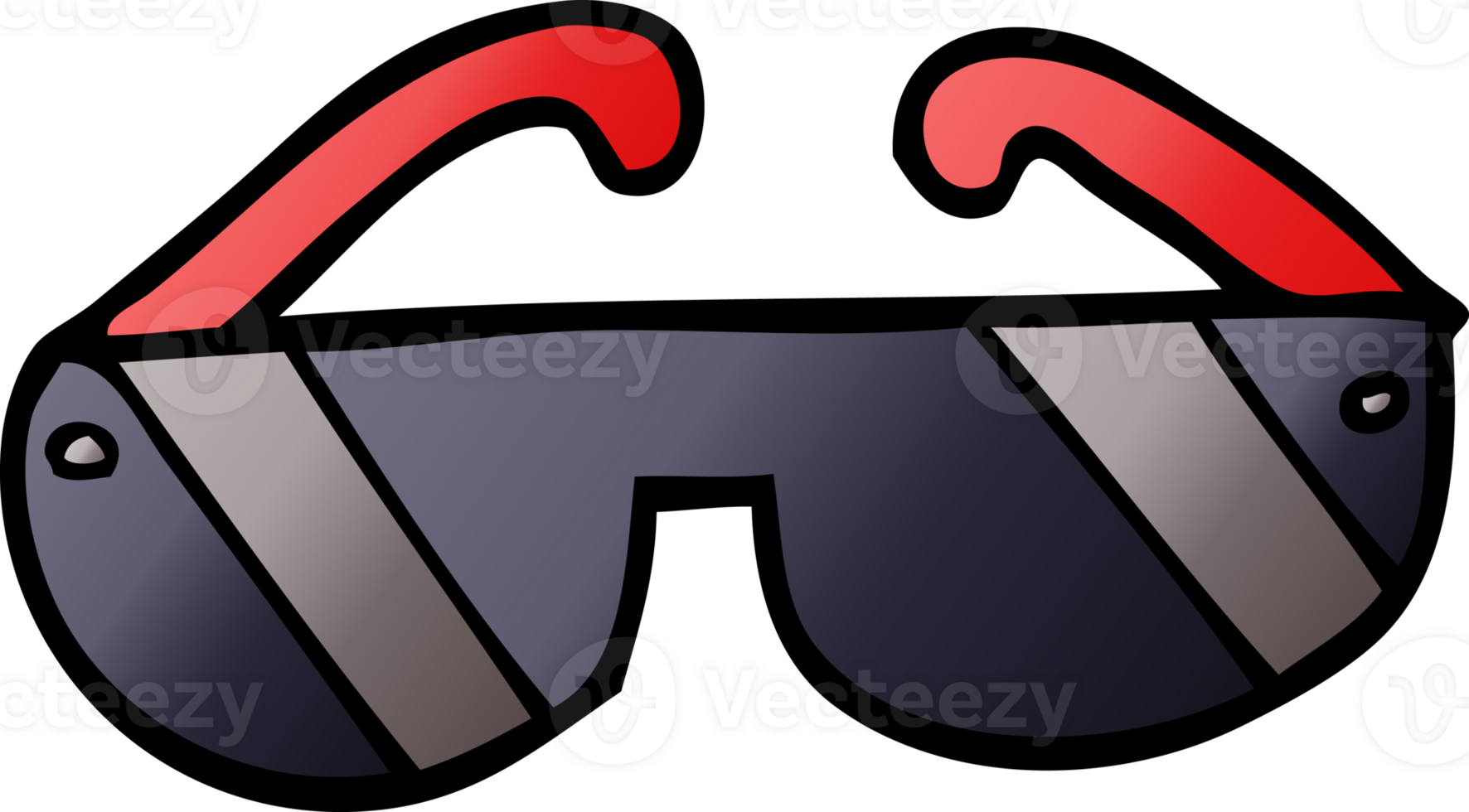 cartoon doodle sunglasses png
