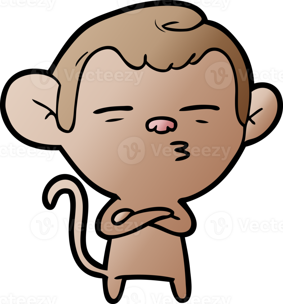 cartoon suspicious monkey png