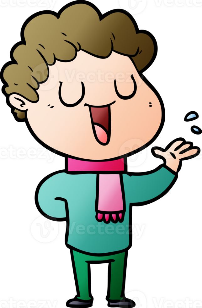 cartoon man talking png
