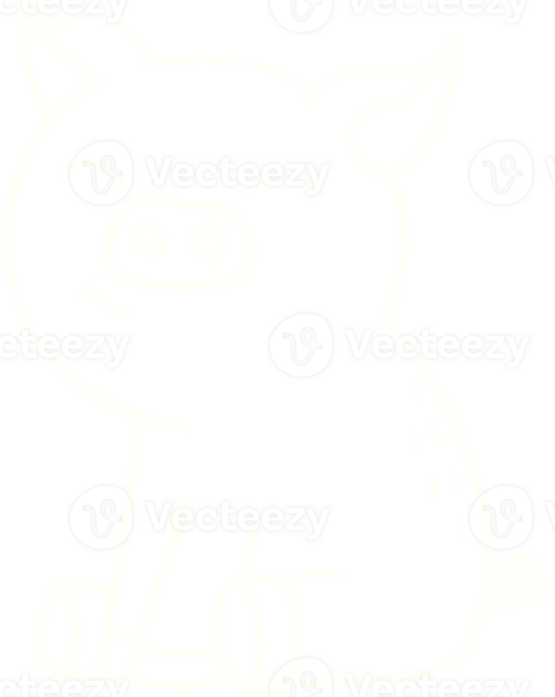 Pig Chalk Drawing png