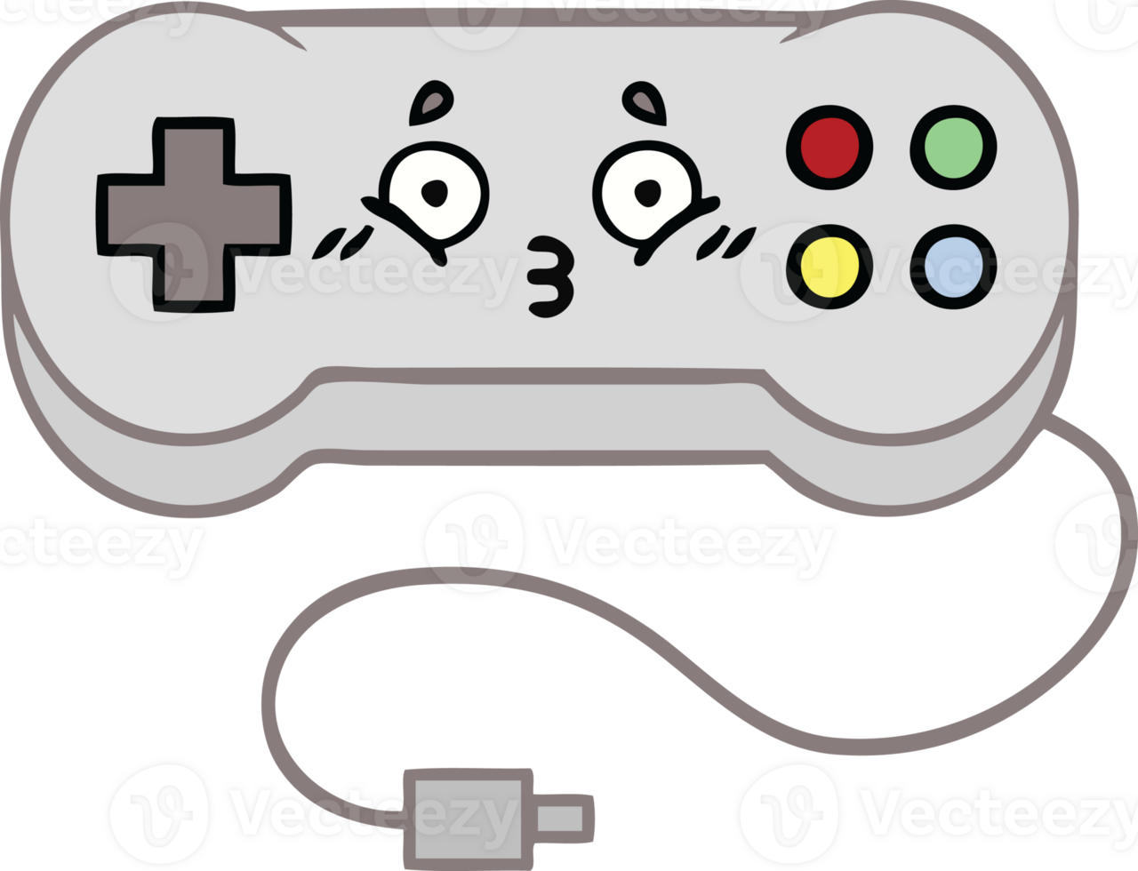 cute cartoon of a game controller png