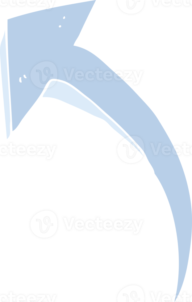 flat color style cartoon arrow png