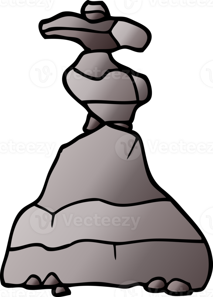 cartoon doodle boulders png