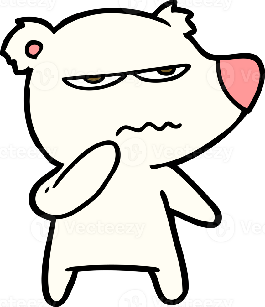 angry bear polar cartoon png