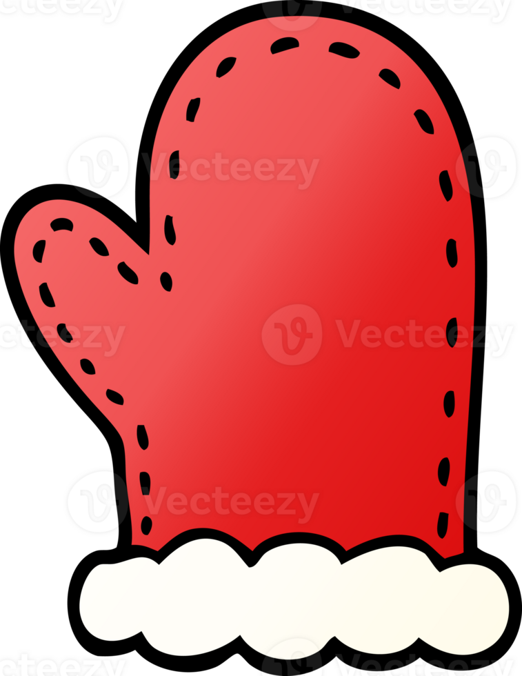 cartoon doodle oven mitts png