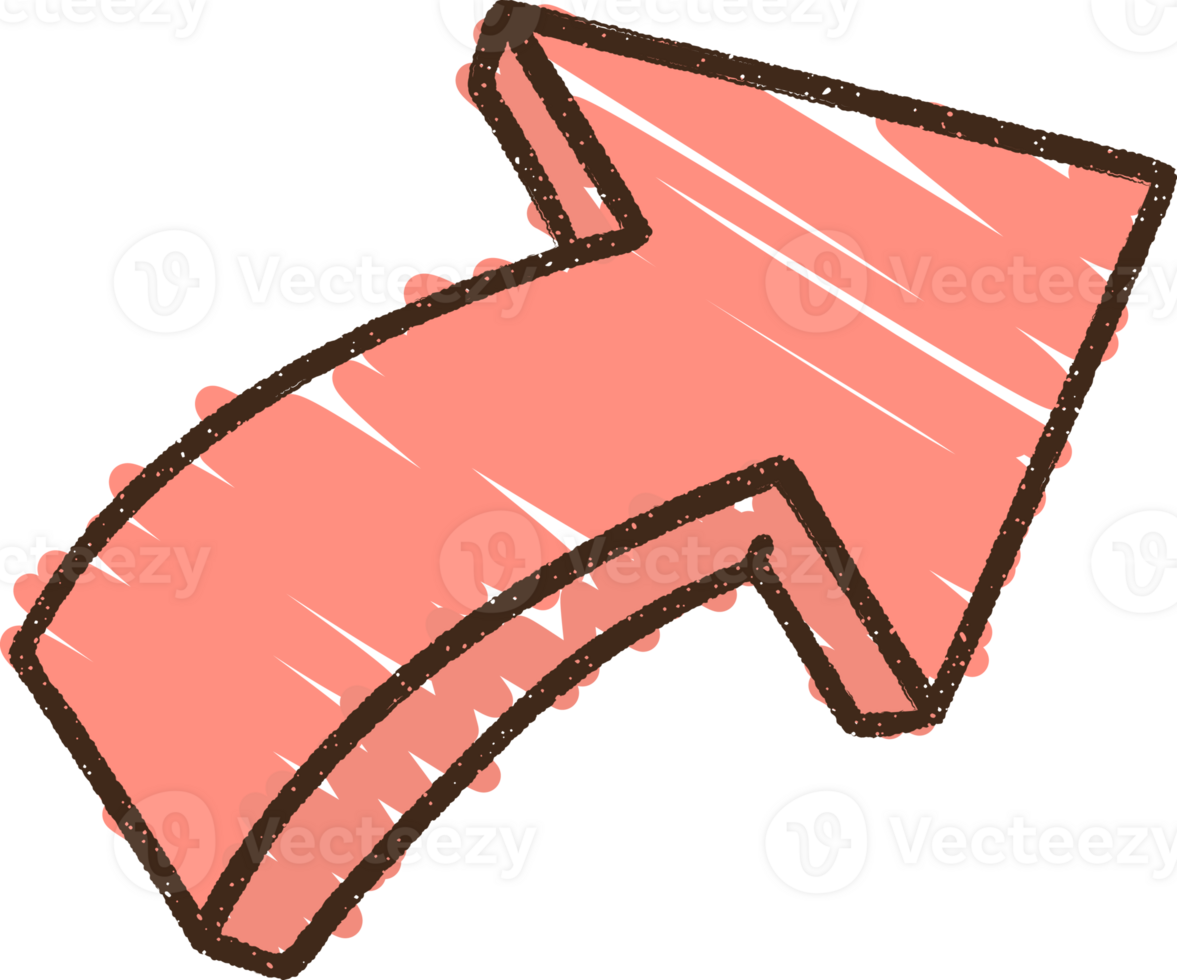 Direction Arrow Chalk Drawing png