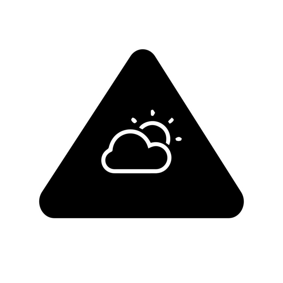 Weather forecast outline web icon vector