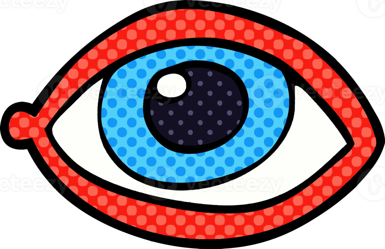 cartoon doodle eye staring png