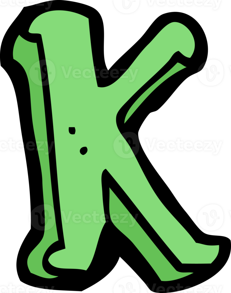 cartoon letter K png