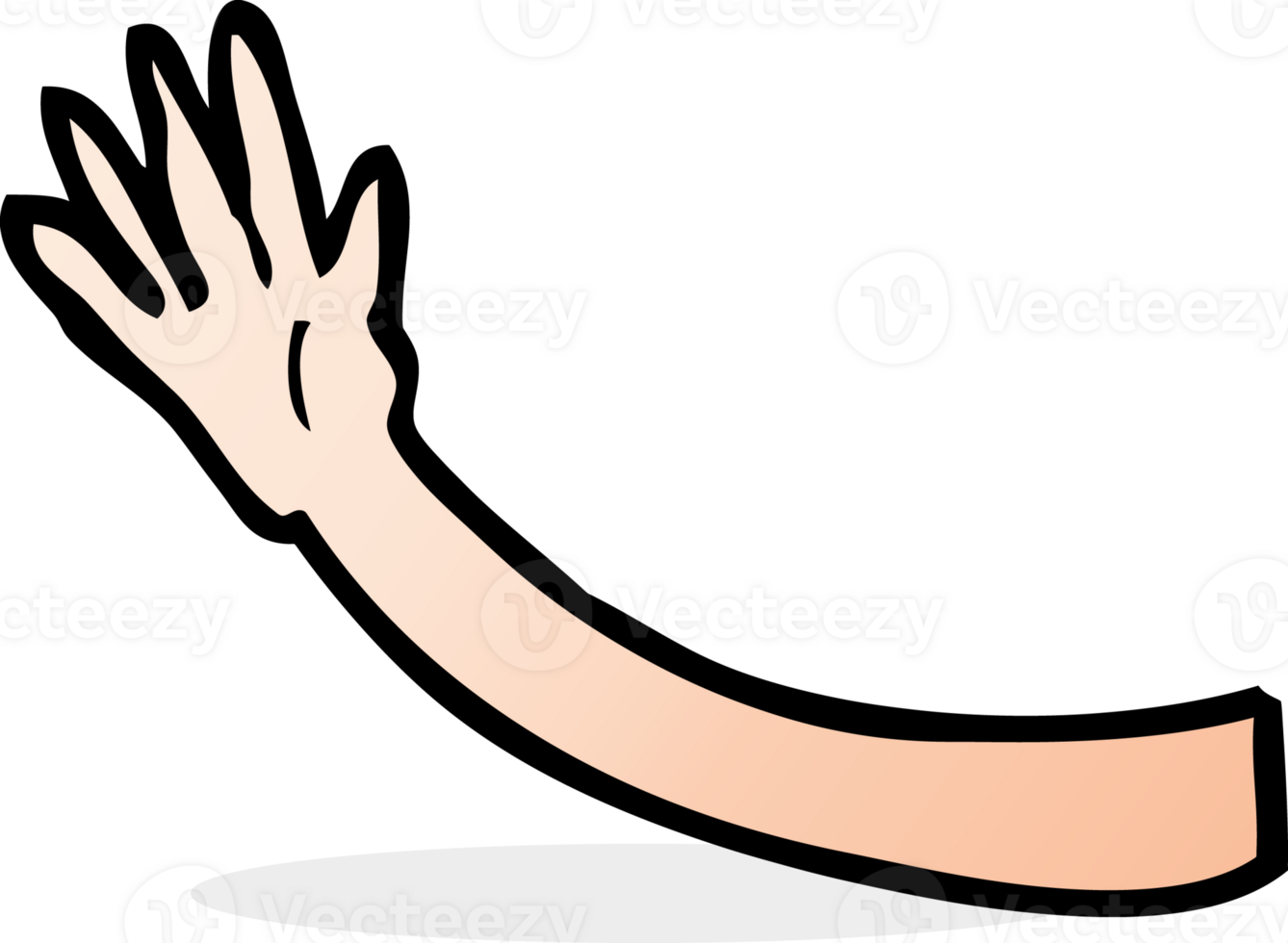 cartoon arm gesture png
