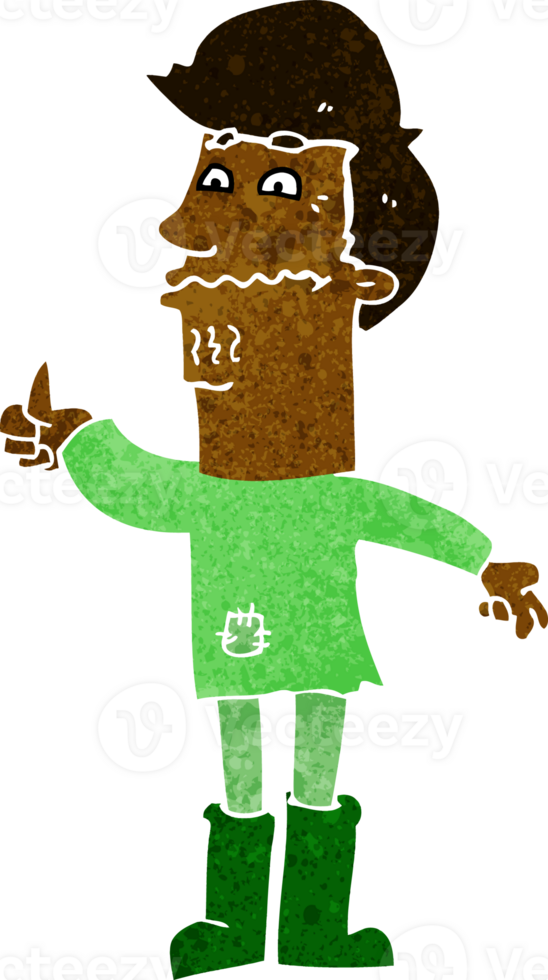 cartoon nervous man png