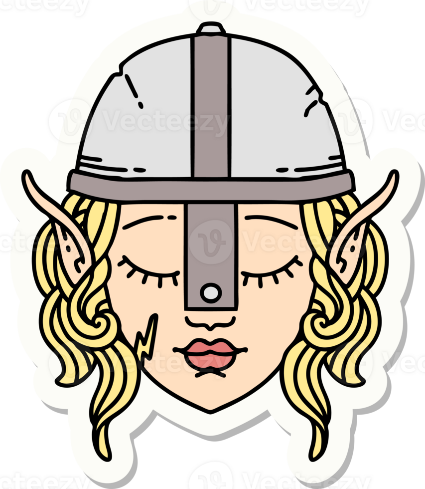 sticker of a elf character png