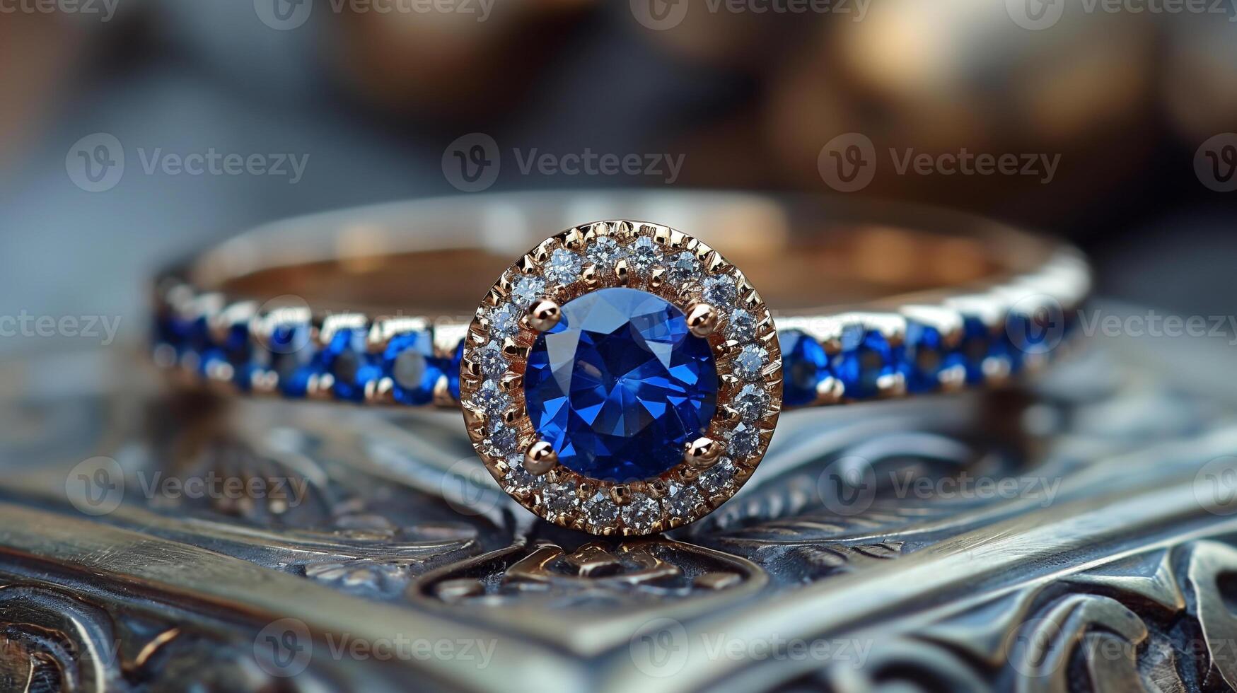 Blue sapphire ring photo