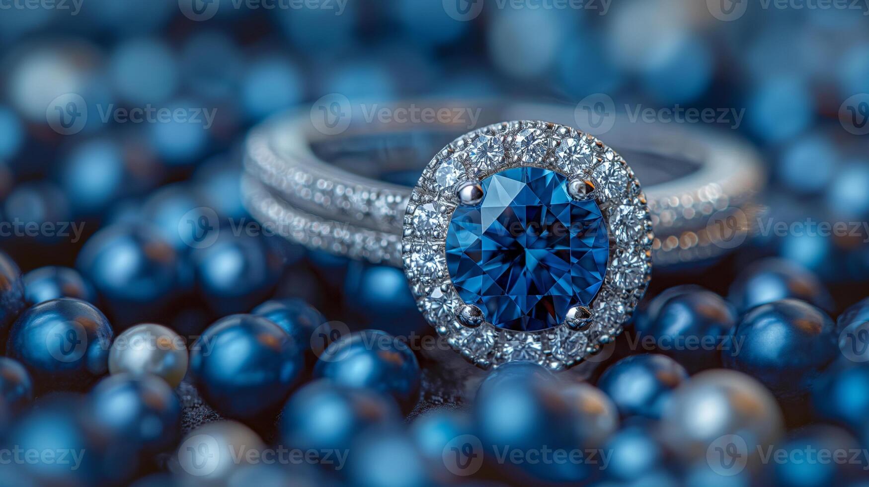 Blue sapphire ring photo