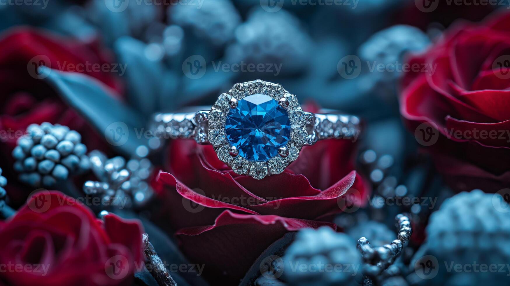 Blue sapphire ring photo