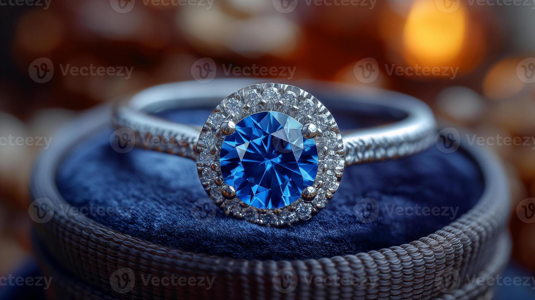 Blue sapphire ring photo