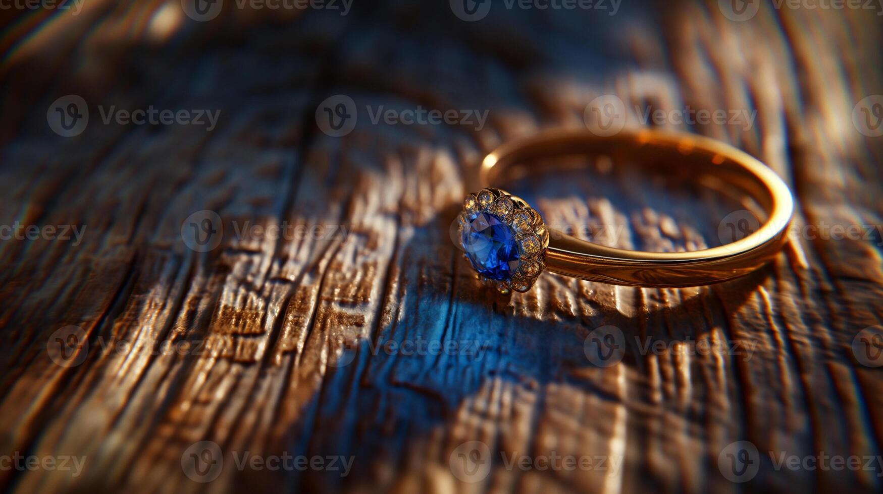 Blue sapphire ring photo