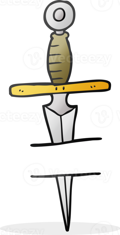 hand drawn cartoon dagger tattoo symbol png