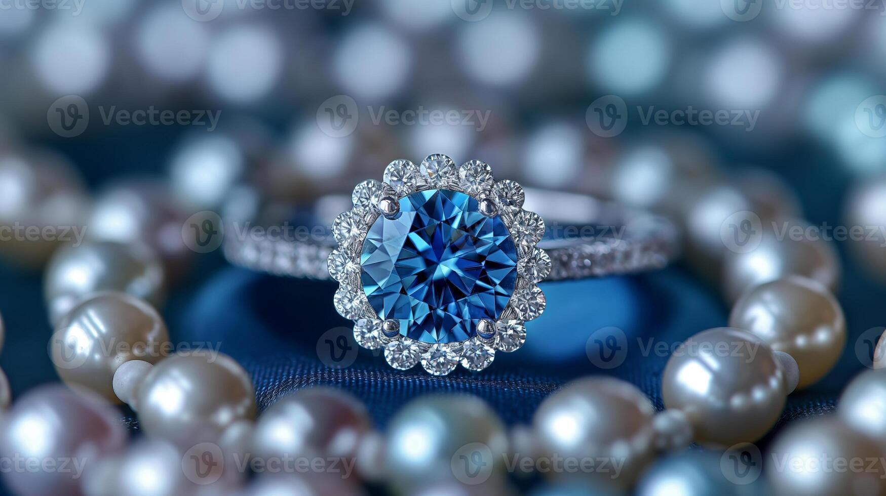 Blue sapphire ring photo