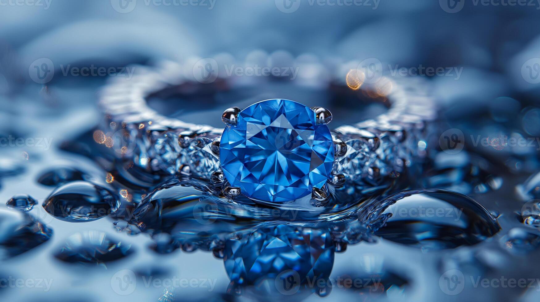 Blue sapphire ring photo