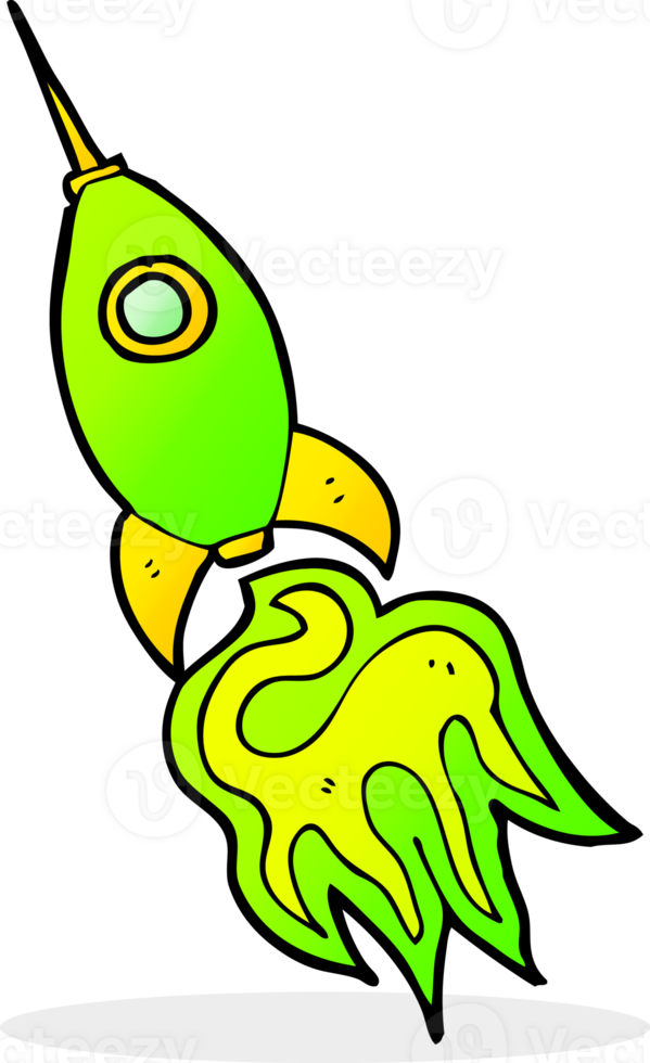 cartoon space rocket png