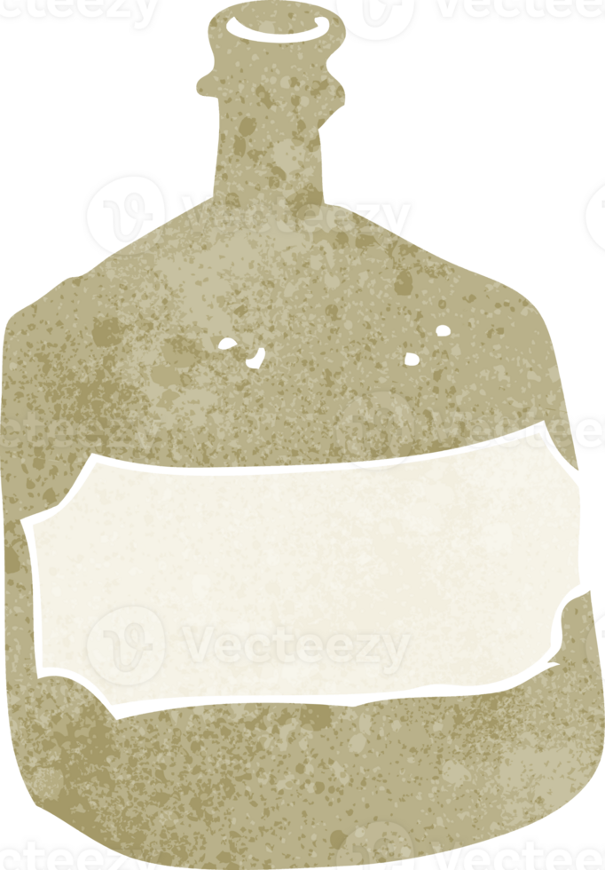 cartoon old whiskey bottle png