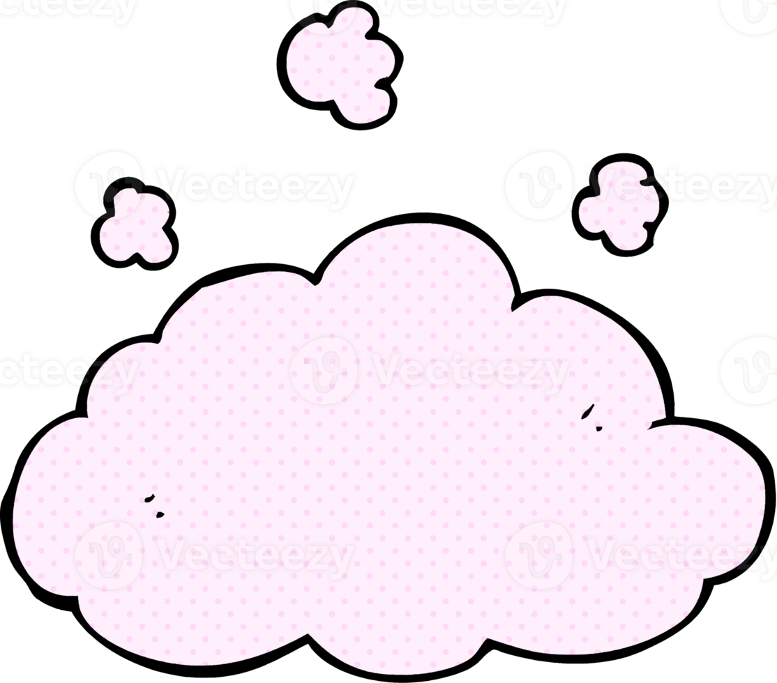 cartoon fluffy pink cloud png