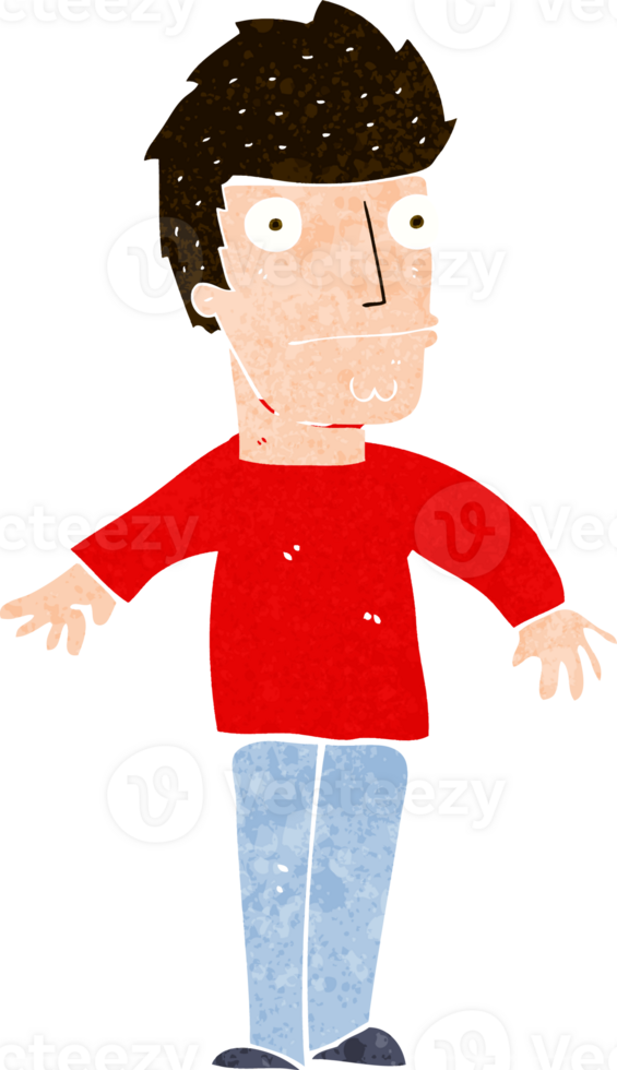 cartoon worried man png