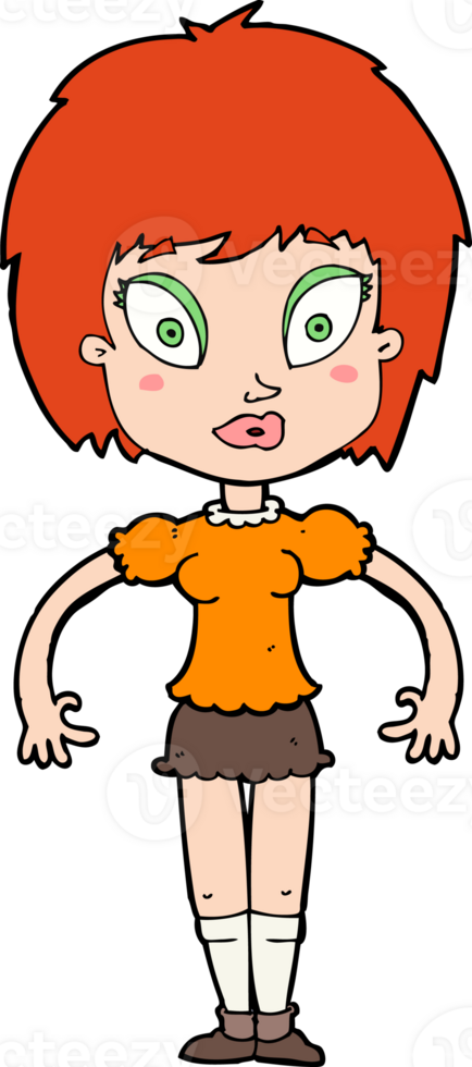 cartoon pretty girl png