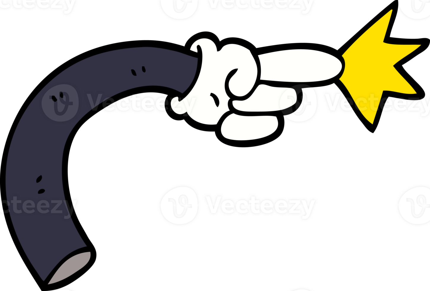 cartoon doodle arm gesture png