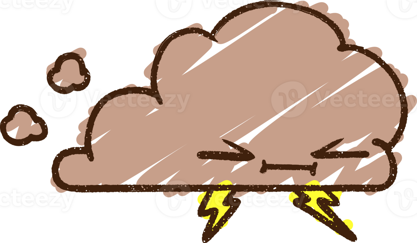 Raincloud Chalk Drawing png
