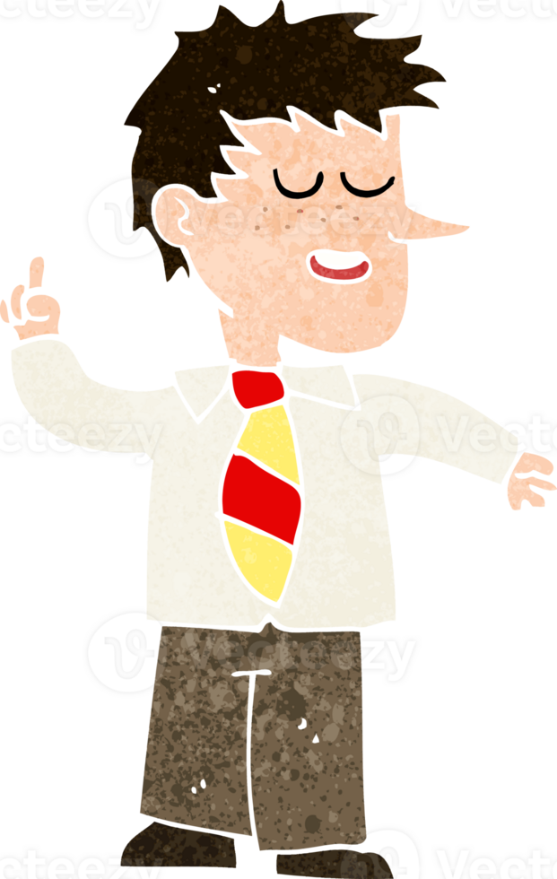 cartoon man with good idea png