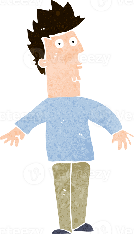 cartoon surprised man png