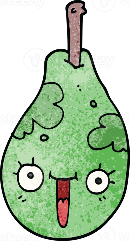 cartoon doodle fresh pear png
