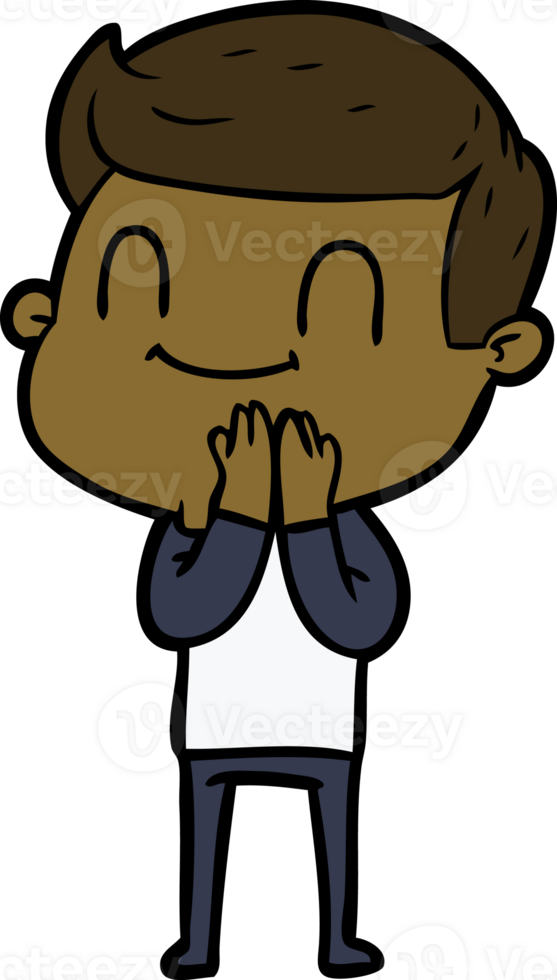 cartoon friendly man png