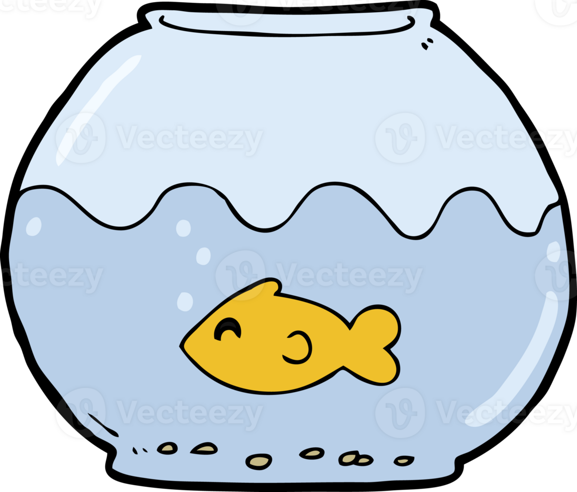cartoon fish in bowl png