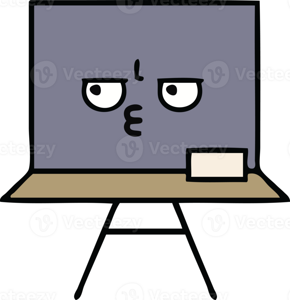 cute cartoon of a chalkboard png