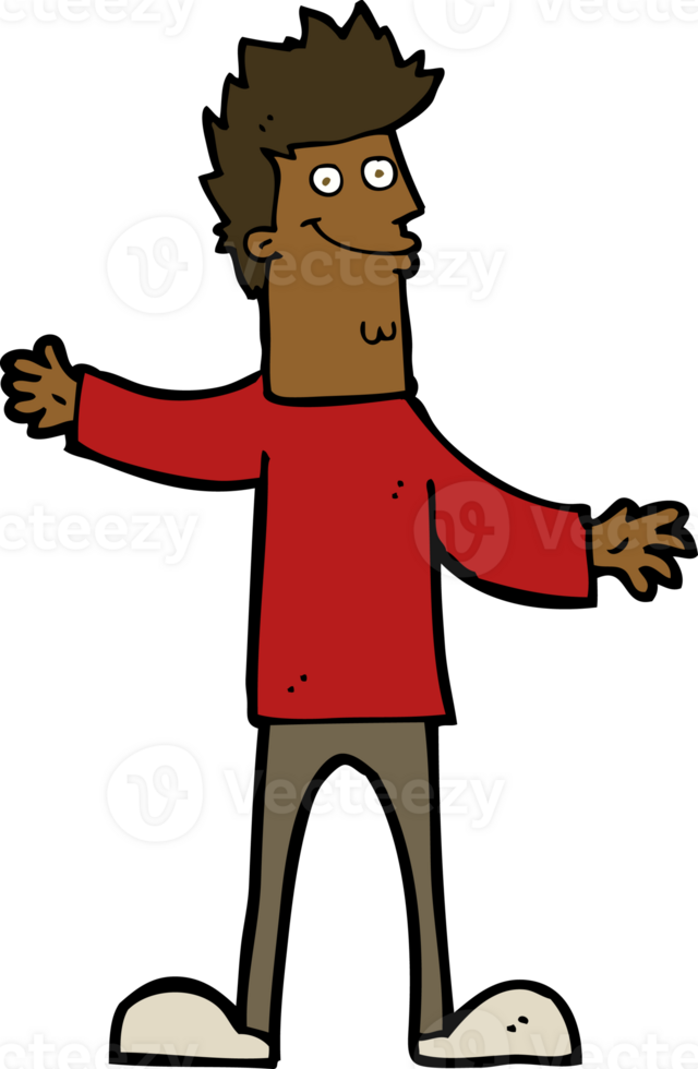 cartoon happy man png